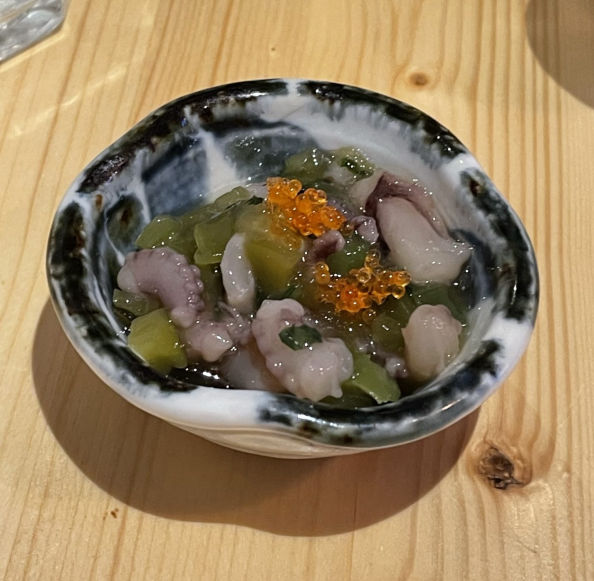 Chopped Octopus with Wasabi | Jugemu Sushi Bar, Soho, London | ytTastes | Yvanne Teo