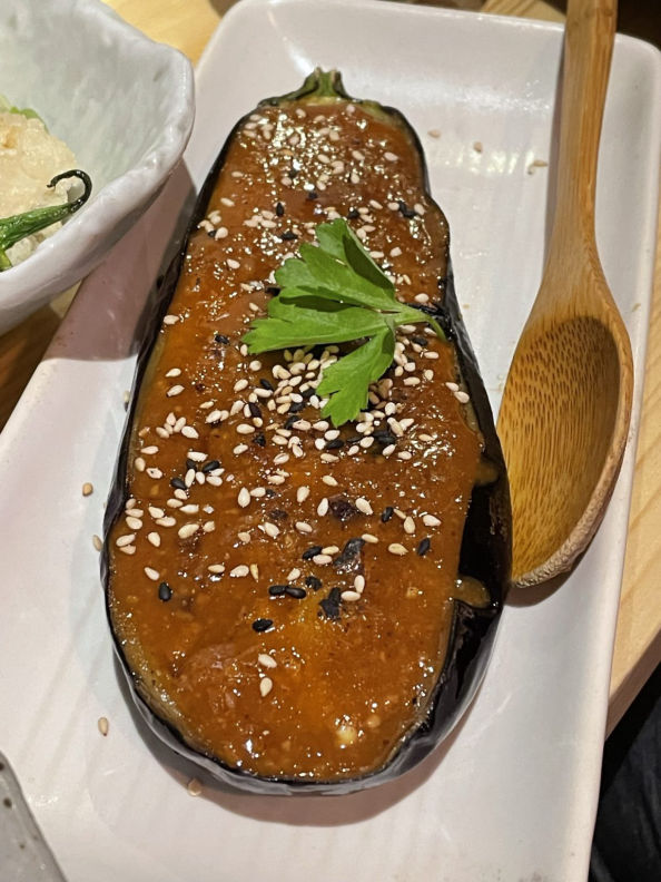 Aubergine with Miso | Jugemu Sushi Bar, Soho, London | ytTastes | Yvanne Teo